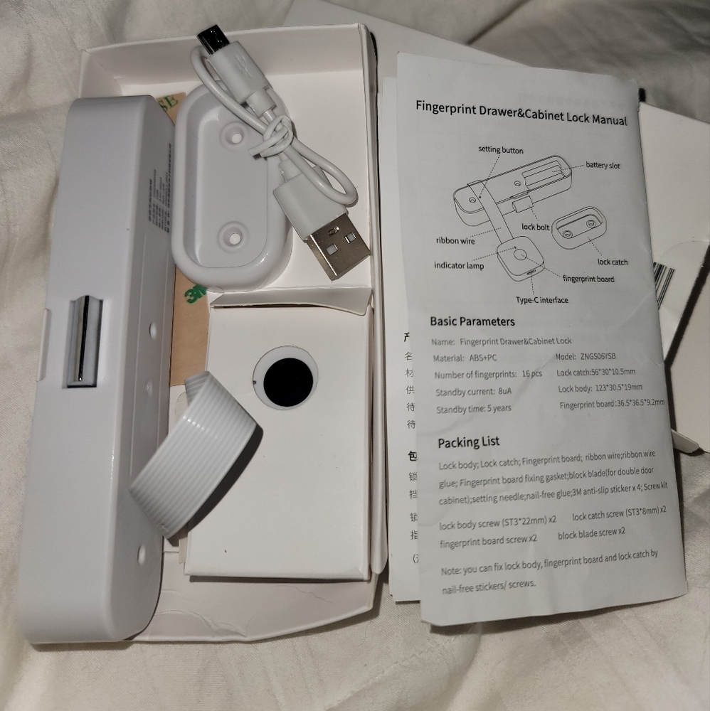 New Fingerprint Lock Drawer/Cabinet